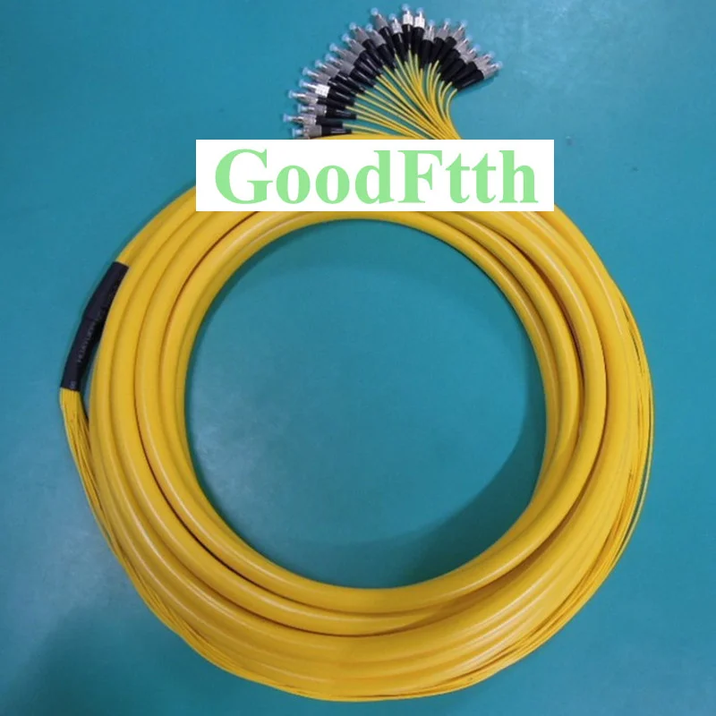 Fiber Pigtail FC UPC FC/UPC SM 24Cores Trunk Breakout 2.0mm GoodFtth 100m 150m 200m 250m 300m 350m 400m 450m 500m