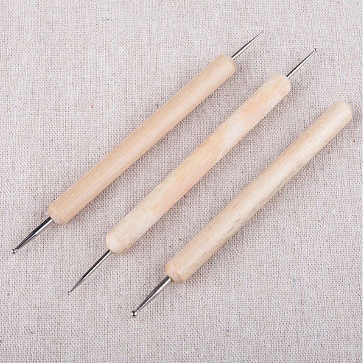 3pcs DIY Clay Sculpting Set Wax Carving Pottery Tool Shaper Polymer Modeling Ceramic