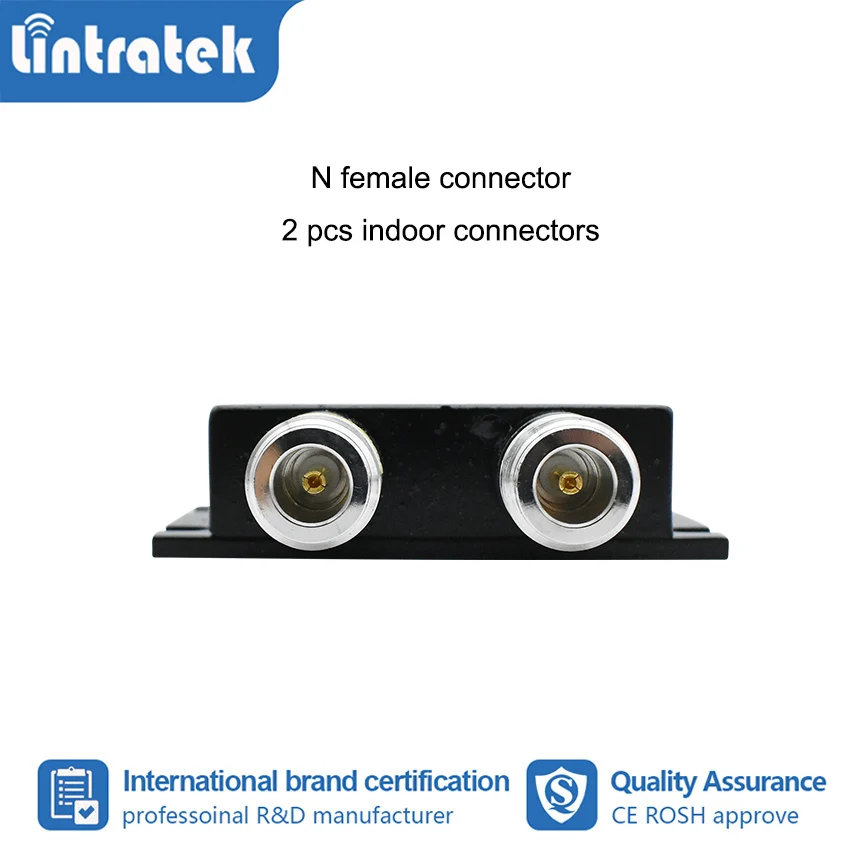 Lintratek Upgrade 700~2700mhz 2- way Splitter for 800 850 900 1700 1800 1900 2100 2600mhz Cellphone Signal Booster Repeater s4