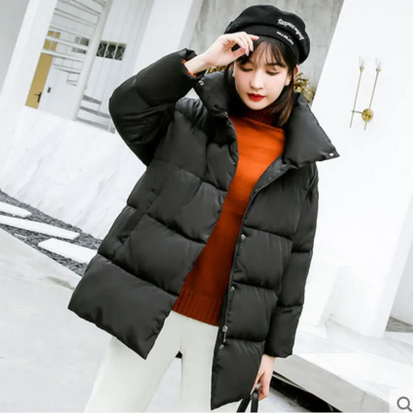 Veste matelassurera en coton ouaté pour femme, parkas à capuche monochromes, épaissie, mode hiver, dame de bureau, 2023