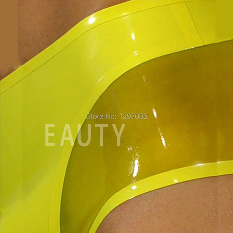 

BEFITU Latex Shorts Fetish Underwear Plus size Customized Pathwork Style underpants Natural Handmade