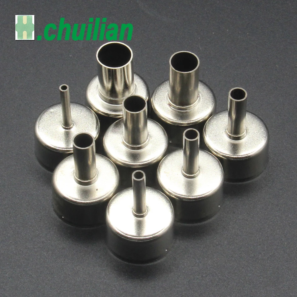 

chuilian 7pcs/lot BGA Nozzle SMD Hot air gun nozzle 858 Hot air For saike yihua aoyue ATTEN