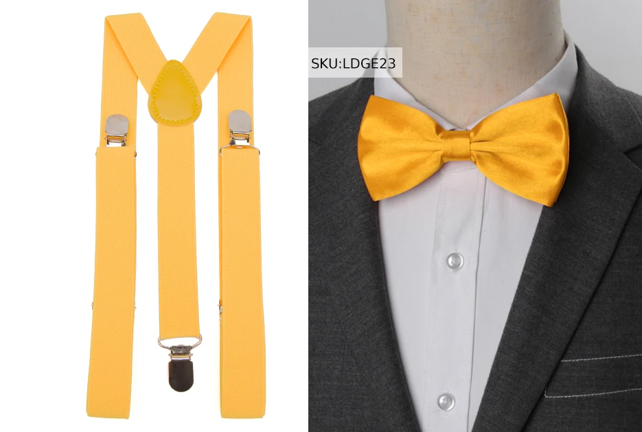 Hosenträger Fliege Set Männer Mode Suspensorio für Mann Junge Frauen Bowtie Hosenträger Hosen Tirantes Hochzeit Freizeit Hemd Bleibt – Detail 21