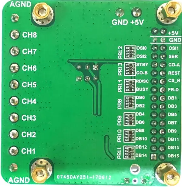 وحدة الحصول على البيانات AD7606, 16 Bit ADC 8 تردد أخذ العينات المتزامن 200kSPS