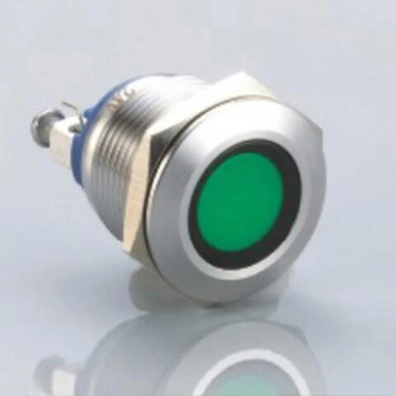 5pcs/lot 304 stainless steal indicator lights screw type dia.19mm signal lamp 6V 12V 24V 110V 220V waterproof IP67