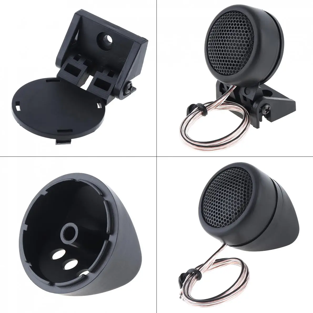 2pcs 380W High Efficiency Mini Dome Car Tweeter Speakers Auto Horn Audio Music Stereo Speakers  for Car Audio System