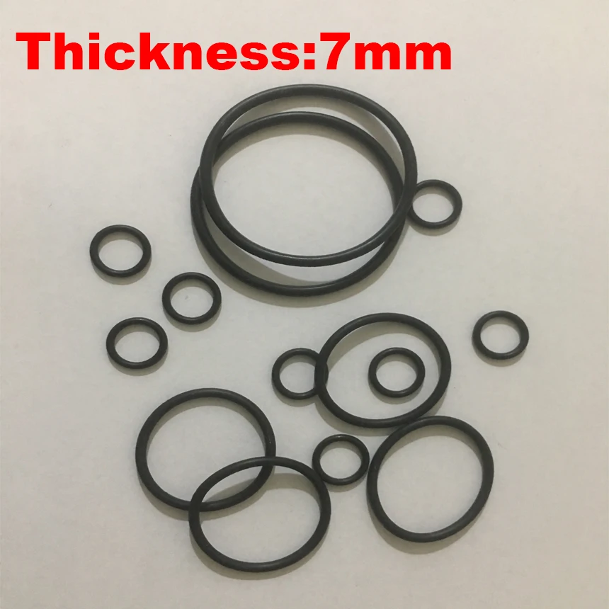 

2pcs 220x7 220*7 224x7 224*7 230x7 230*7 ID*Thickness Black NBR Nitrile Chemigum Rubber Oil Seal O-Ring Washer O Ring Gasket