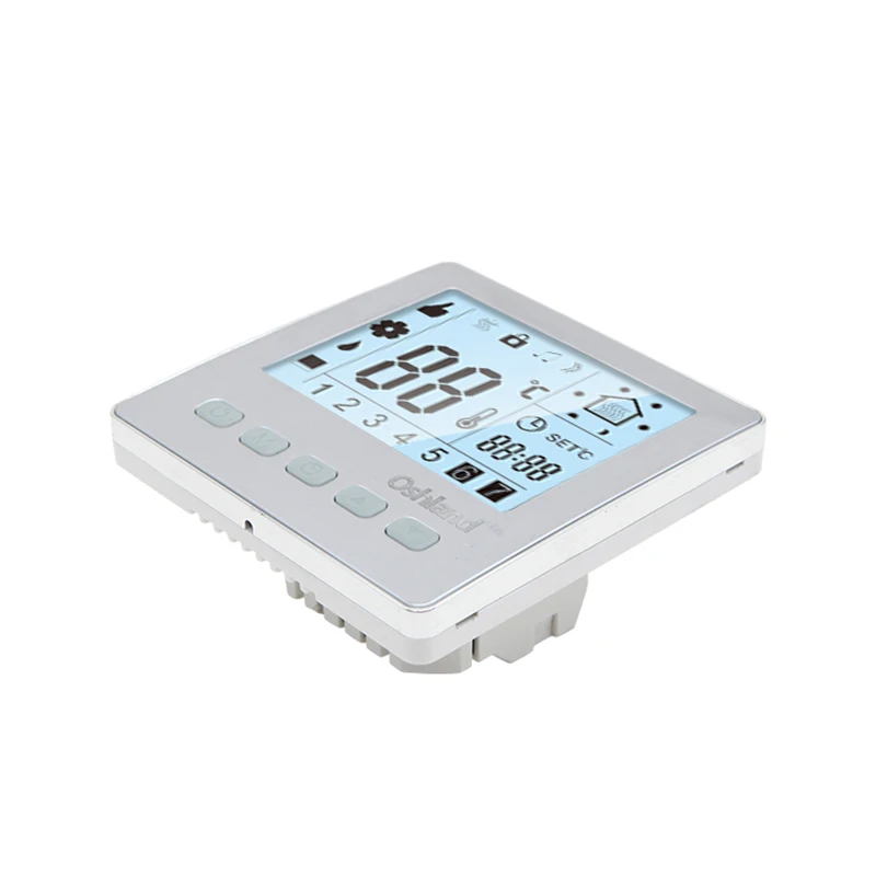 Free Shipping Silver Color 16A Digital Floor Heating Thermostat Programmable LCD Temperature Controller