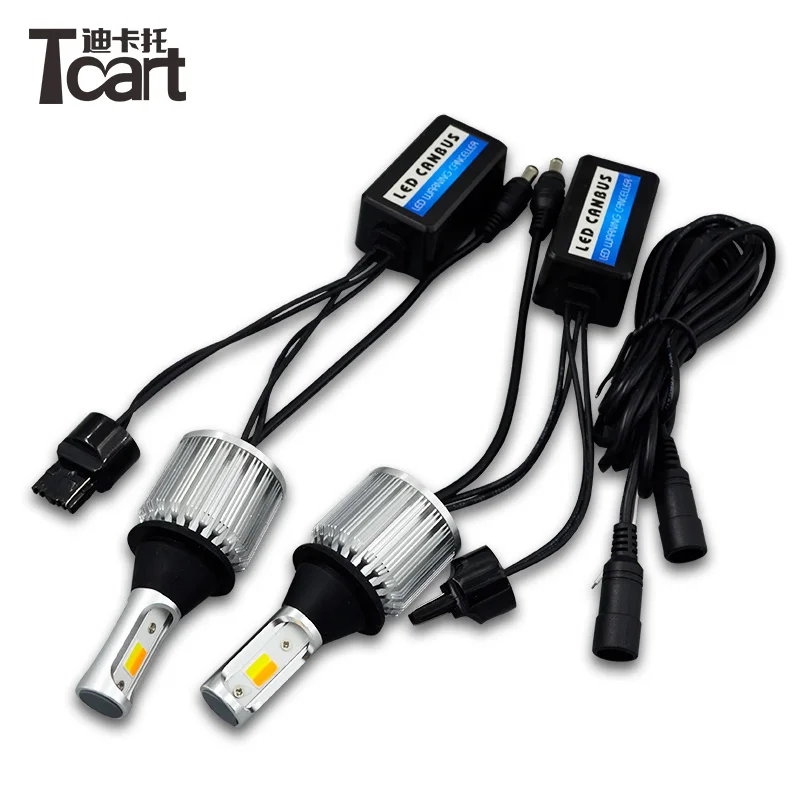 

Tcart Car Accessory For Infiniti FX37 FX50 2011 Turn lights 60W 7440 WY21W LED White DRL Daytime Running Lights Turn Signals