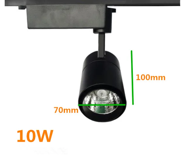 10 Pcs/lot COB LED Track Spotlight Mounted 3 Garis Langit-langit Jalur Kereta Api Lampu Jendela Toko Pakaian Dekoratif 10 W /20 W/30 W