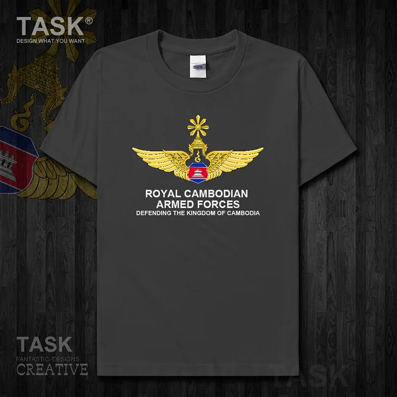 Air Force Cambodia Kampuchea KHM Cambodian Khmer mens t shirt new Tops Short sleeve country cotton  Tactical  01