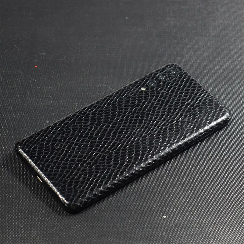 Clear Sticker For HUAWEI P30 Pro Crocodile Grain Leather Skin Film Wrap Skin Paste Sticker For HUAWEI Mate 30 P20 Lite Sticker