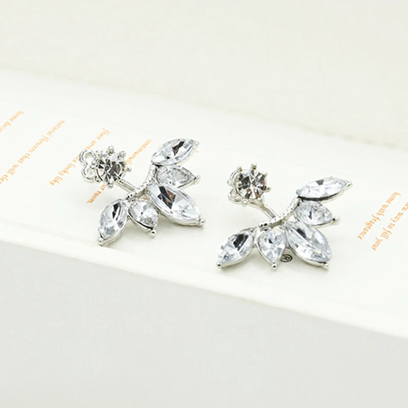 SUMENG 2024 New Zircon Crystal Simple Daisy Flower Stud Earrings For Women Piercing  Fashion Jewelry Gifts