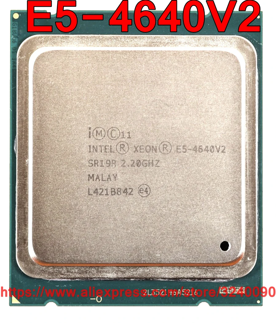 Intel Xeon E5-4640V2 CPU SR19R 2.20GHz 10-Core 20M LGA2011 E5 4640V2 E5 4640 V2 processor free shipping E5-4640 V2