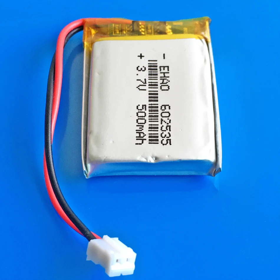 3.7V 500mAh polimer Lipo akumulator litowy 602535 + JST PH 2.0mm 2pin dla GPS DVD Bluetooth rejestrator zestaw słuchawkowy