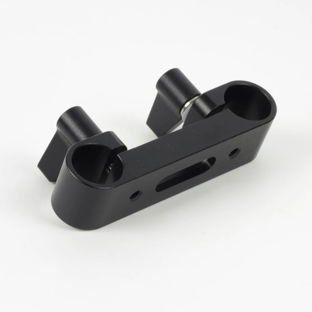 Short Notch Attaching Mount 15mm Rod Clamp Rail Block fr 15mm Rod Support System LWS Camera Rig Armor Cage Studio Production