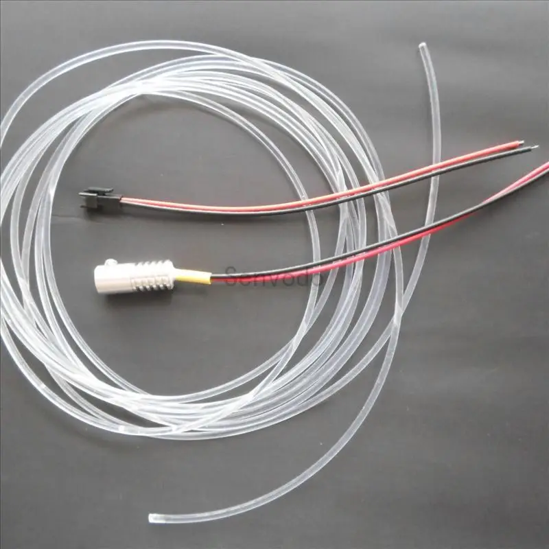 Promotional side glow solid core plastic PMMA fiber + DC12V input 2W small size fiber optic illuminator with 3mm diameter