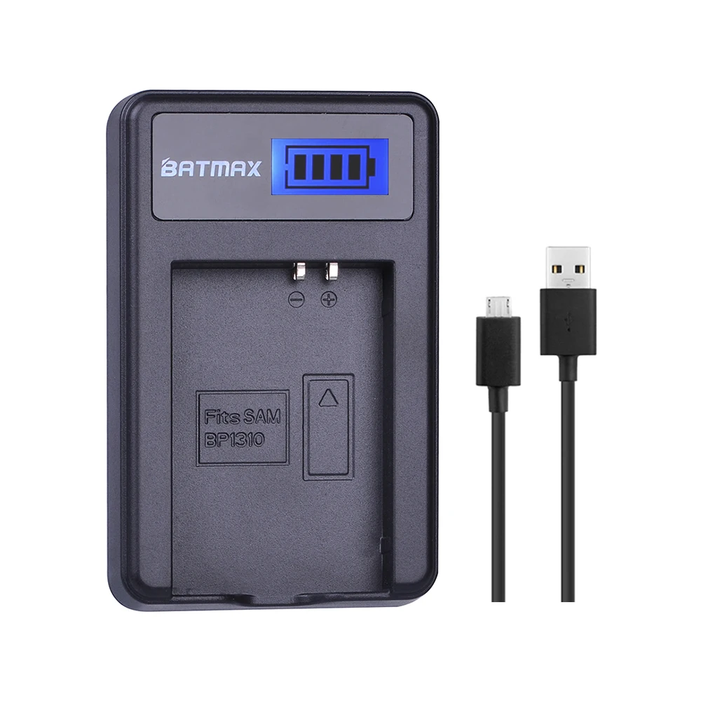 

1pc IA-BP1310 BP-1310 BP 1310 LCD USB Battery Charger for Samsung NX5 NX10 NX100 NX11 NX20 Cameras