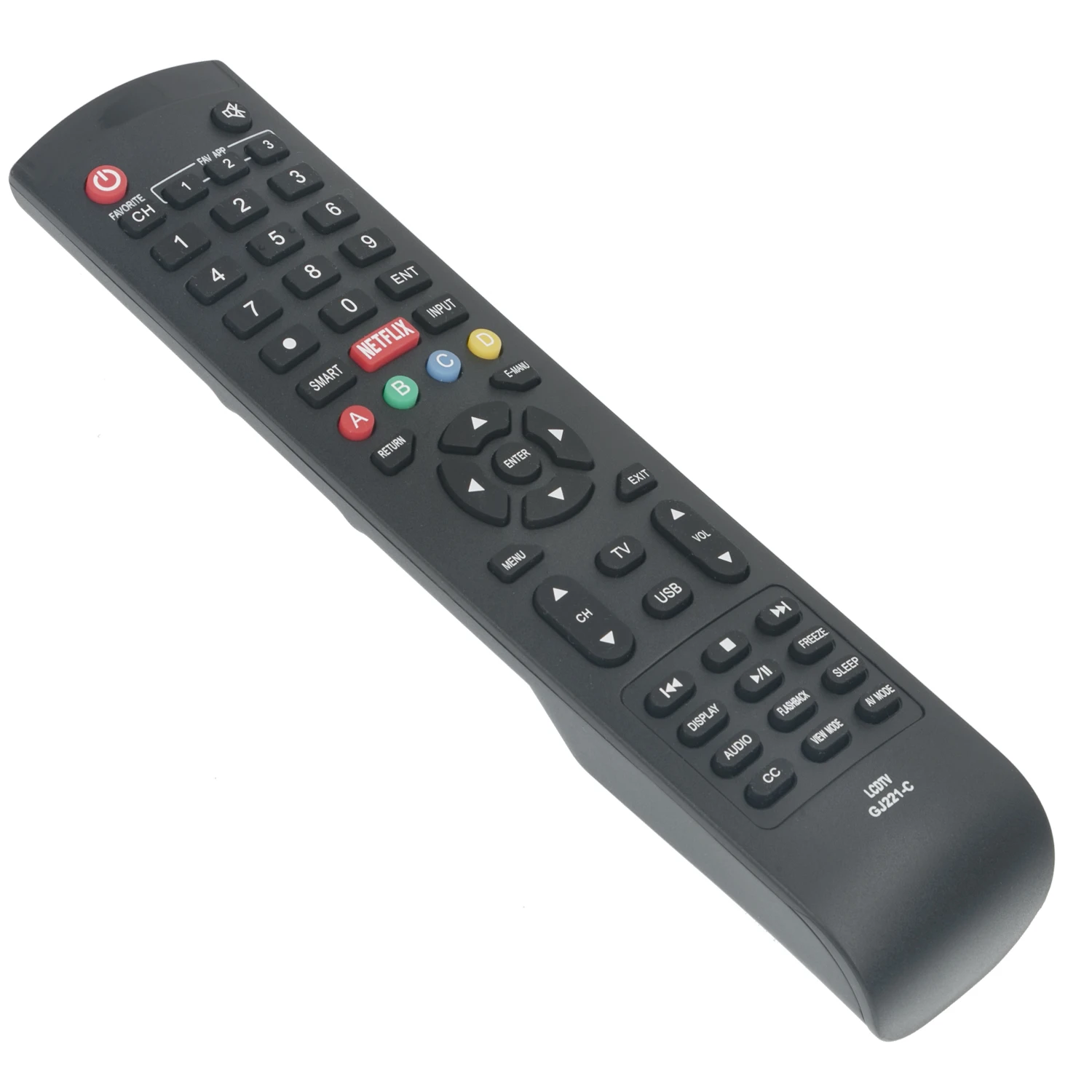 New GJ221-C Replaced Remote Control fit for Sharp TV LC-48LE653U LC-55LE653U LC-65LE645U view 3