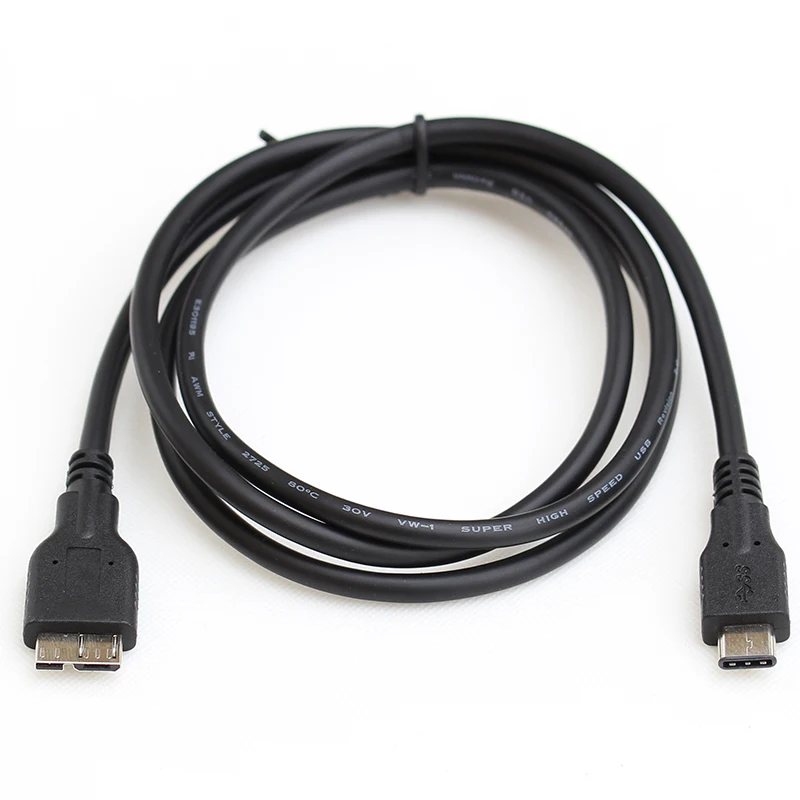 1M USB3.1 typu C na Micro B USB 3.0 synchronizacji danych kabel do ładowania dla USB3.0 przenośny dysk twardy