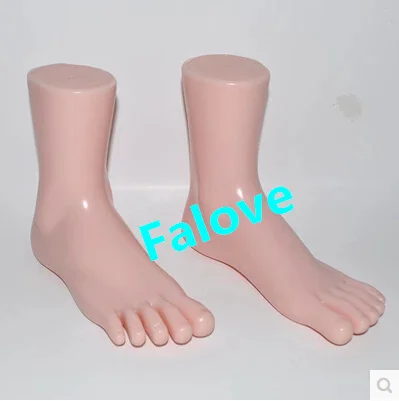 Free Shipping!! High Quality Plastic Socks Display Feet Mannequin Moulded Female Mannequin Foot Form Display With Base