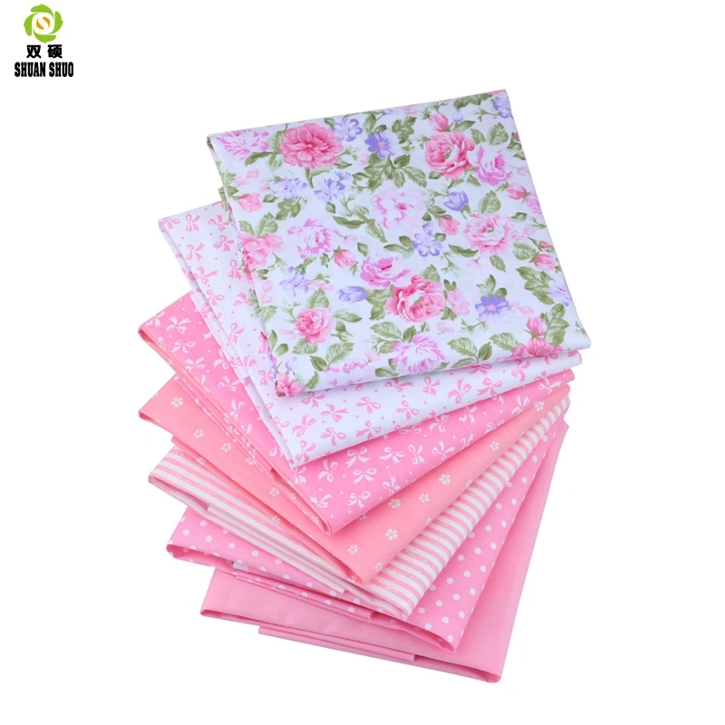 19x24cm High Quality 10 Style Charm Packs Patchwork Fabric  Cotton Quilting Fabrics For Sewing DIY Handmade Cloth 7 Color/set