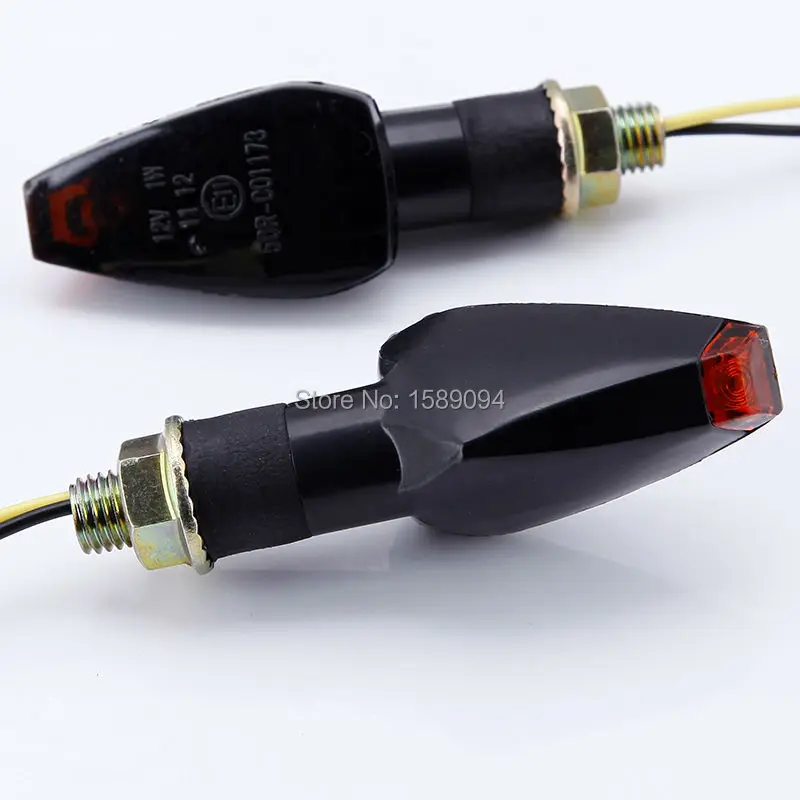 2023 New Arrival Mini Stalk Arrow Motorcycle LED Turn Signal Indicators Blinkers Lights/Lamp Clear/Smoke Lens