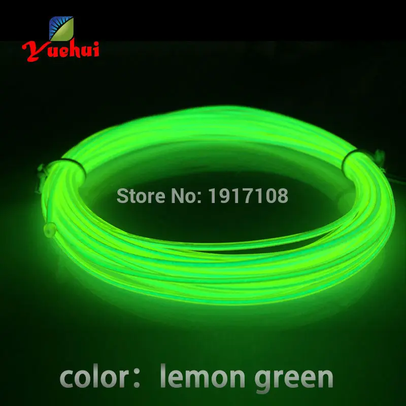 10 Color Choice 1.3mm EL Wire Rope Tube Flexible LED Neon Light Not Include EL Controller For Toys Craft Party Decoration