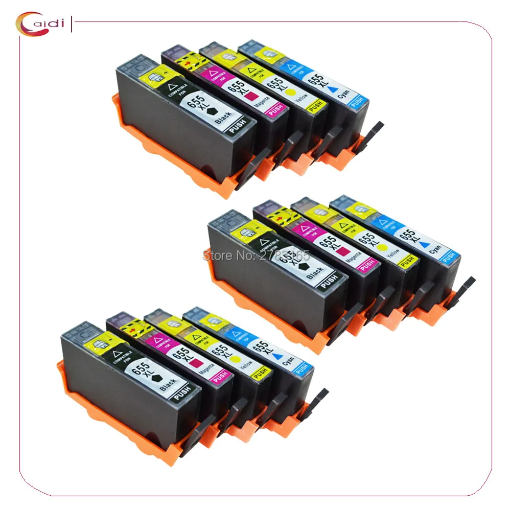 Imagem -01 - Cartuchos de Tinta para hp 655 Compatível com Deskjet Peças 3525 4615 4625 5525 6520 6525
