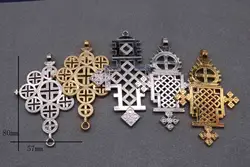 Ethiopian Grand Cross Pendant and Thick Necklace Ladies/Men's Jewelry African Ethnic Traditional Style 10PCS