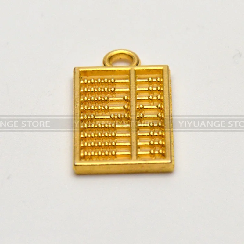 

Chinese Fengshui Abacus Golden Pocket Abacus Bead Arithmetics Metal Keychain Aotomotive Keyring Ring Key Fob