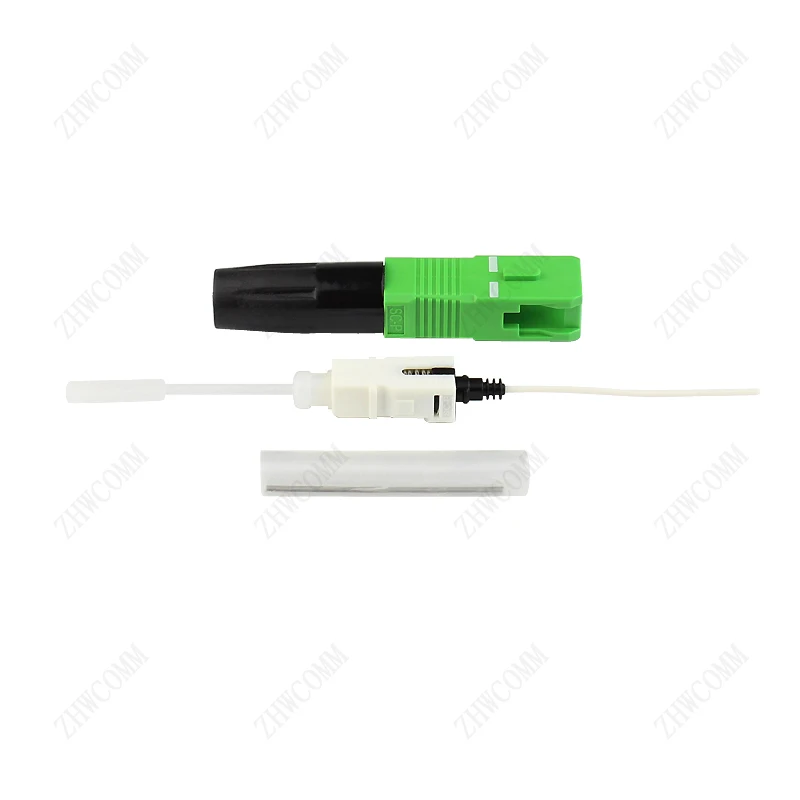 ZHWCOMM 100PCS high quality SC APC hot melt Fast Fiber Optic Connector FTTH Fiber Optic Quick Fast Connectoror Free Shipping