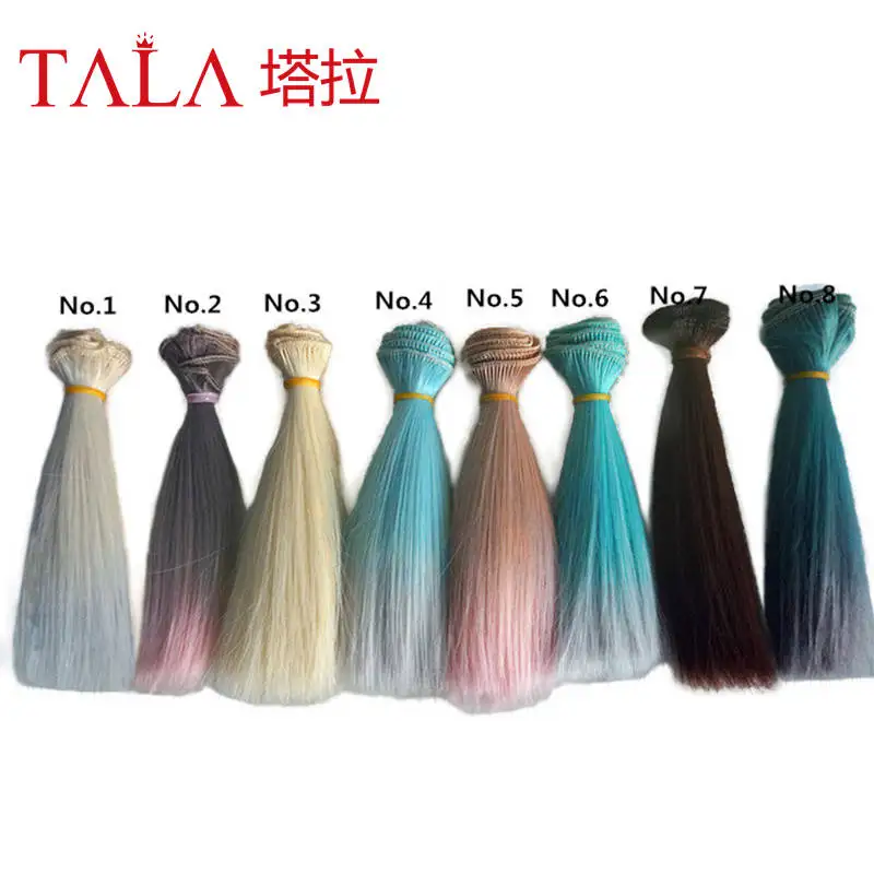 

15*100CM 1pcs/lot Beautiful Rinka Doll DIY Wigs For 1/3 1/4 1/6 BJD SD Kurhn Wavy Handmade Dolls Wig Hair