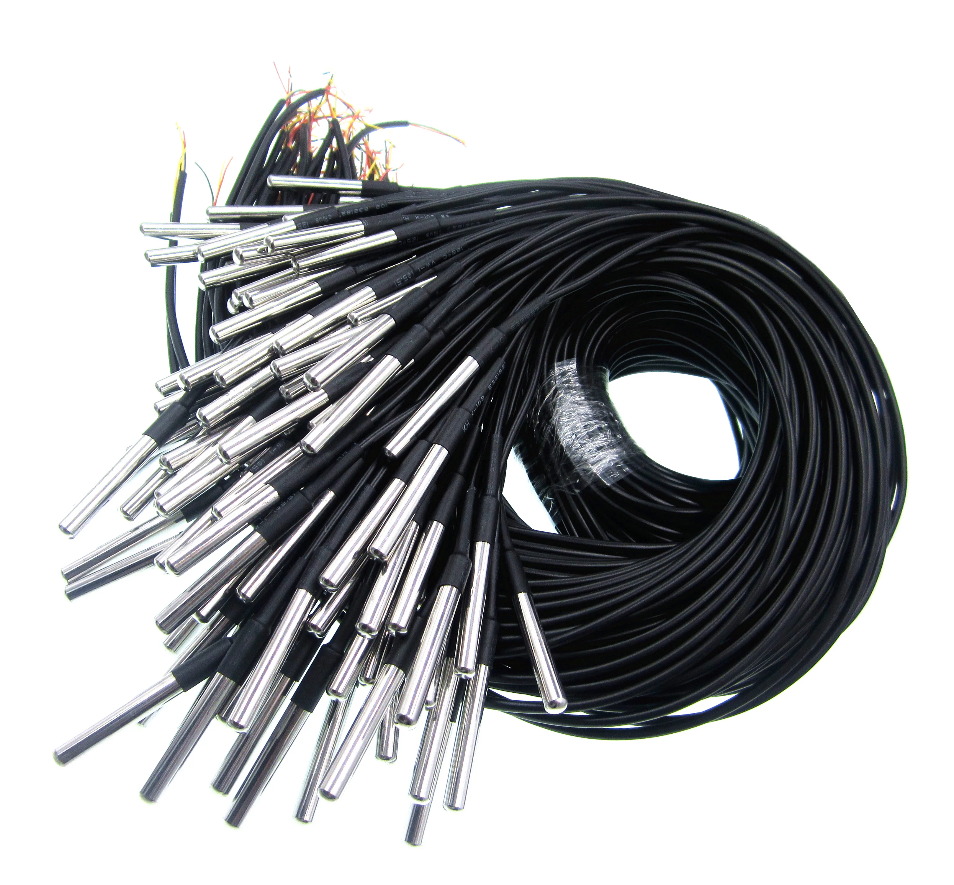 5pcs DS18B20 Stainless steel package 1 meters waterproof DS18b20 temperature probe temperature sensor new in stock