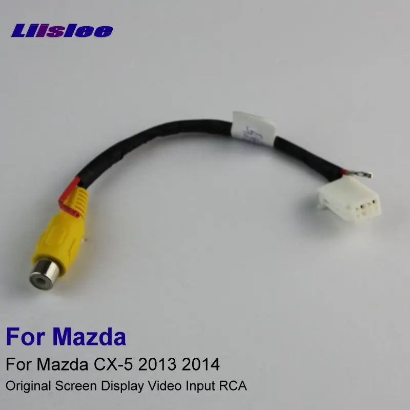 

For Mazda CX 5 2013 2014 Car Rear View Camera RCA Adapter Wire Original Screen Connector Cable