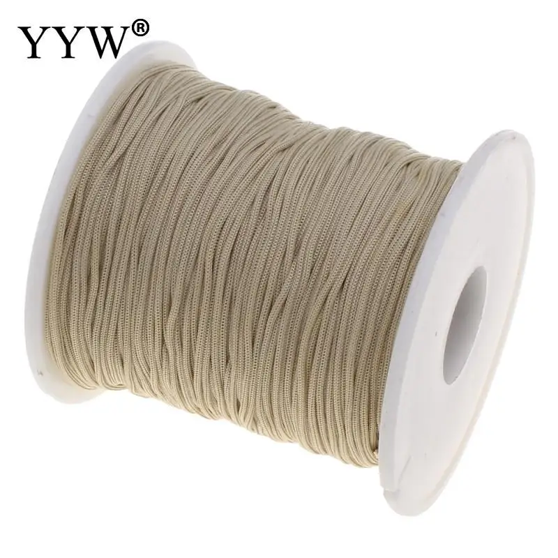 YYW 16 Color 100Yards 1mm Nylon Cord Thread Chinese Knot Macrame Cord Bracelet Braided String DIY Tassels Beading String Thread