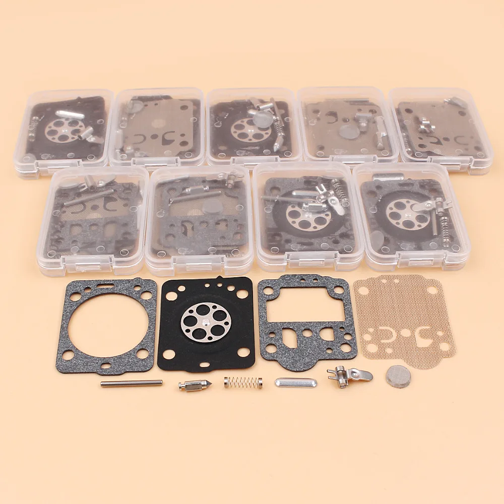 10 개/몫 기화기 키트 HUSQVARNA 240 236 235 435 E JONSERED CS2238 CS2234 zapa RB149, RB 149 다이어프램 세트