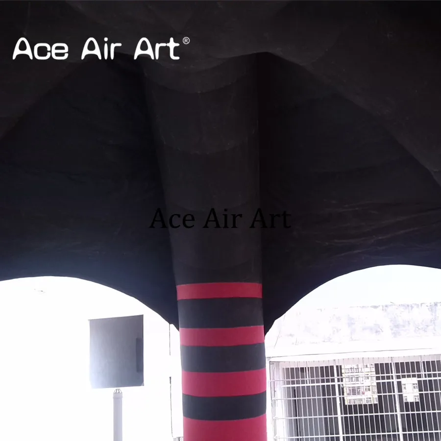 Black and Red Inflatable Spider Tent Party Dome Shelter with 5 Legs Auto Tent For Spain