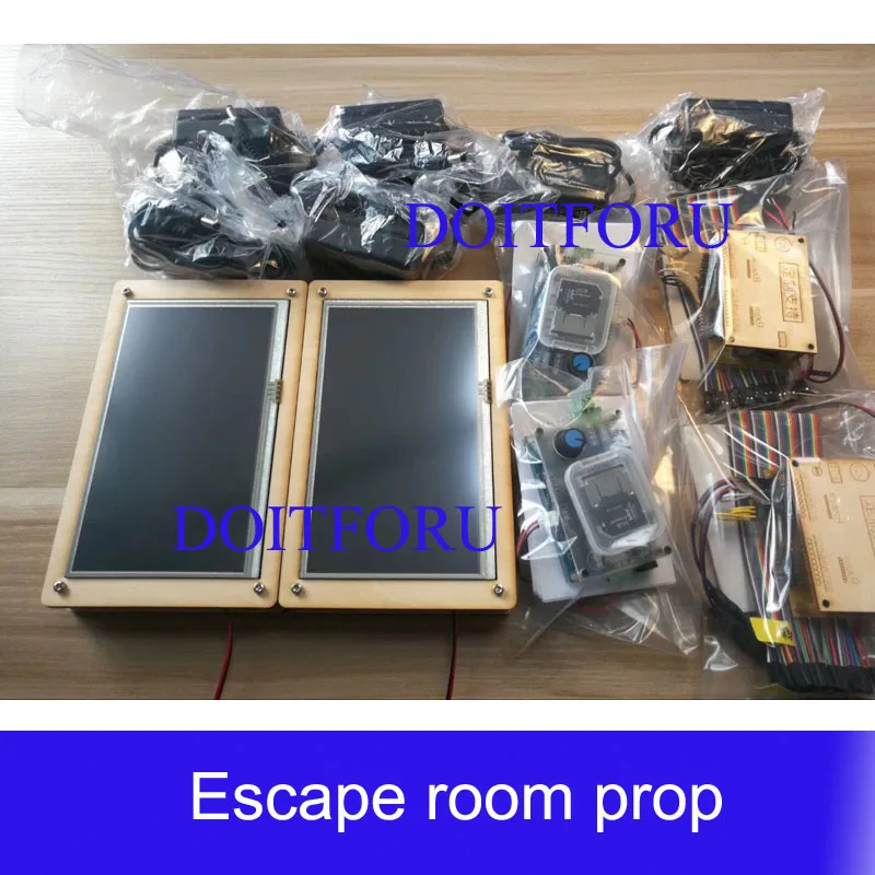 Room escape game digital colour pad Jigsaw puzzle props TOUCH PAD correct password unlock escape real life chamber room prop