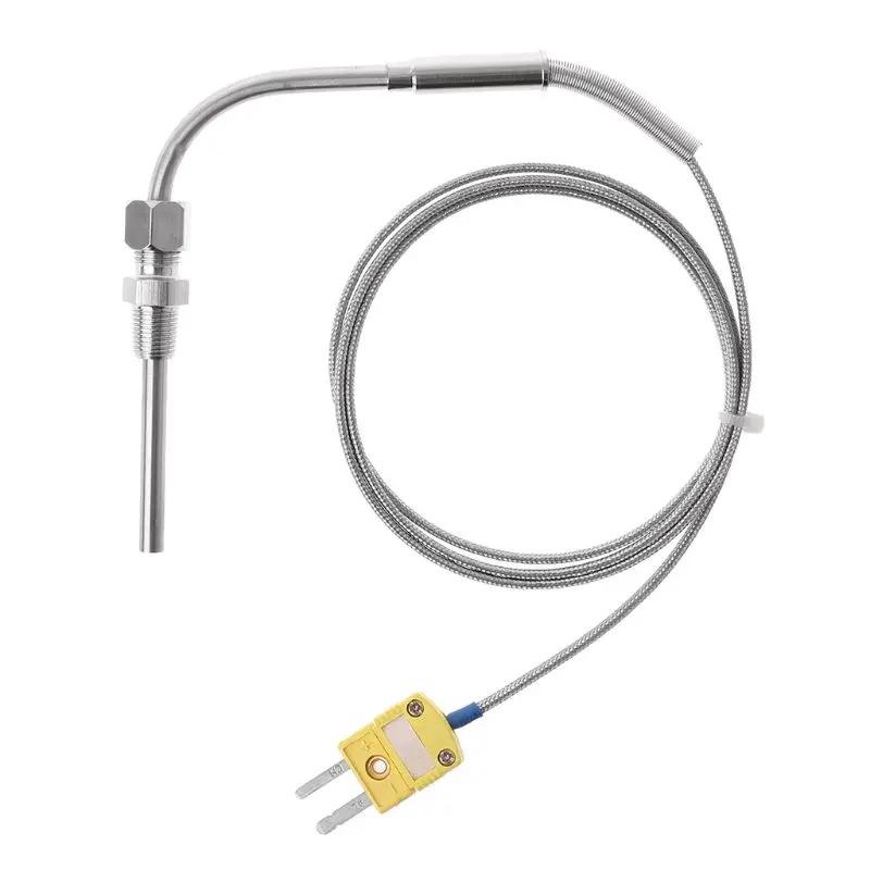 EGT K Type Thermocouple Temperature Controller Tools 0-1250 C Exhaust Gas Temp Sensor Probe Connector with Exposed Tip