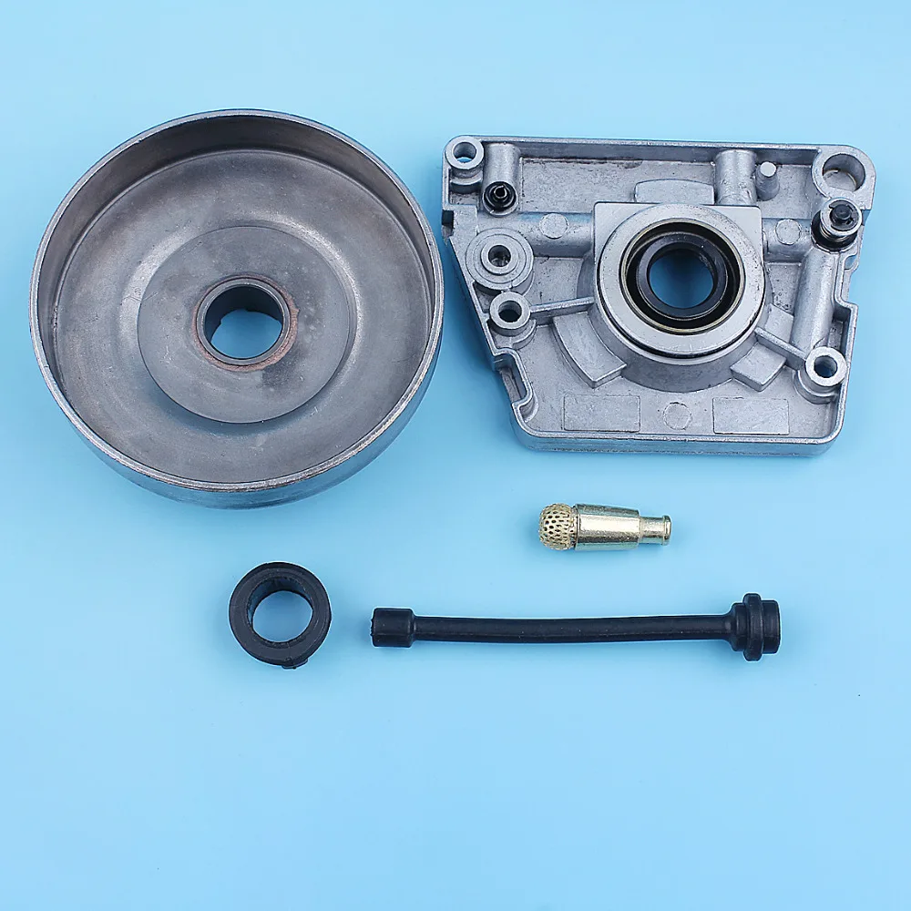 Imagem -02 - Conjunto de Bomba de Óleo para Motosserra Tambor de Embreagem x7 Kit para Husqvarna 61 66 162 266 268 272xp Peças de Reposição em Corpo Único