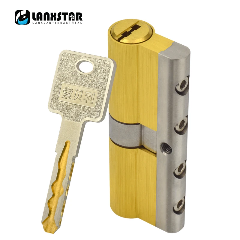 Super C-class Idling 48 Blade All Copper Security Door Household Lock Core Old-fashioned Doors B-class D-class Universal Locks