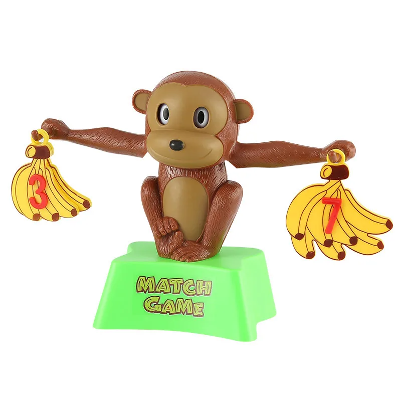 

Early Childhood Education funny toys Desktop puzzle toys Monkeys Mathematics Balance Banana Digital Parent-child Interactive