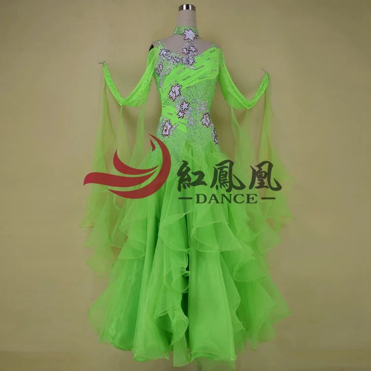 High-end International Standard Ballroom Smooth Dance Competition Dress, /Ballroom Standard Tango Waltz Dance Dress