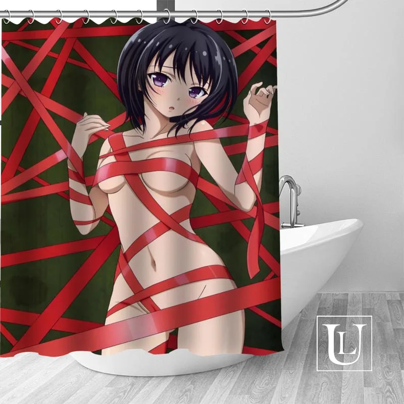 Sexy anime girls Shower Curtains Custom Bathroom Curtain Waterproof Bathroom Fabric Polyester Shower Curtain 1pcs custom