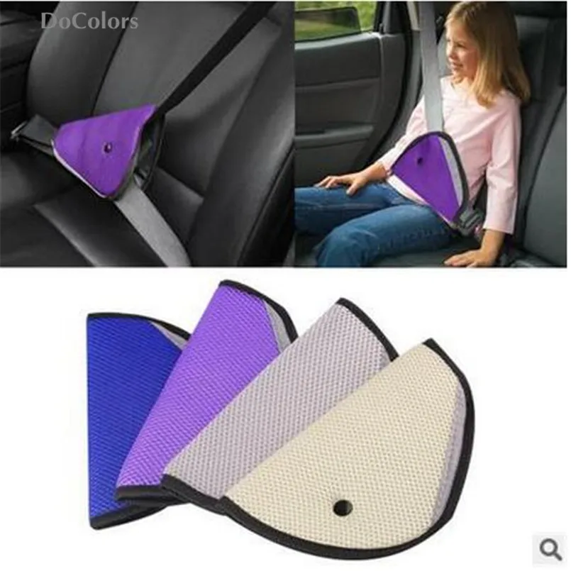 DoColors Triangle car Seat Belt Adjuster Case For Geely X7 Vision SC7 MK Cross Gleagle BOUNS M11 INDIS VERY GX7 SX7 ARRIZO