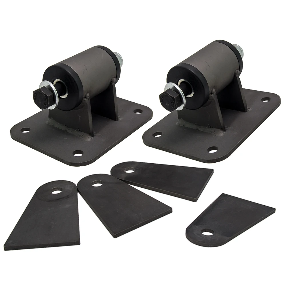 2 pieces Motor Mounts+ 4x Weld on frame brackets For Chevrolet Corvette LS1 LS2 LS3 LS6 LS7