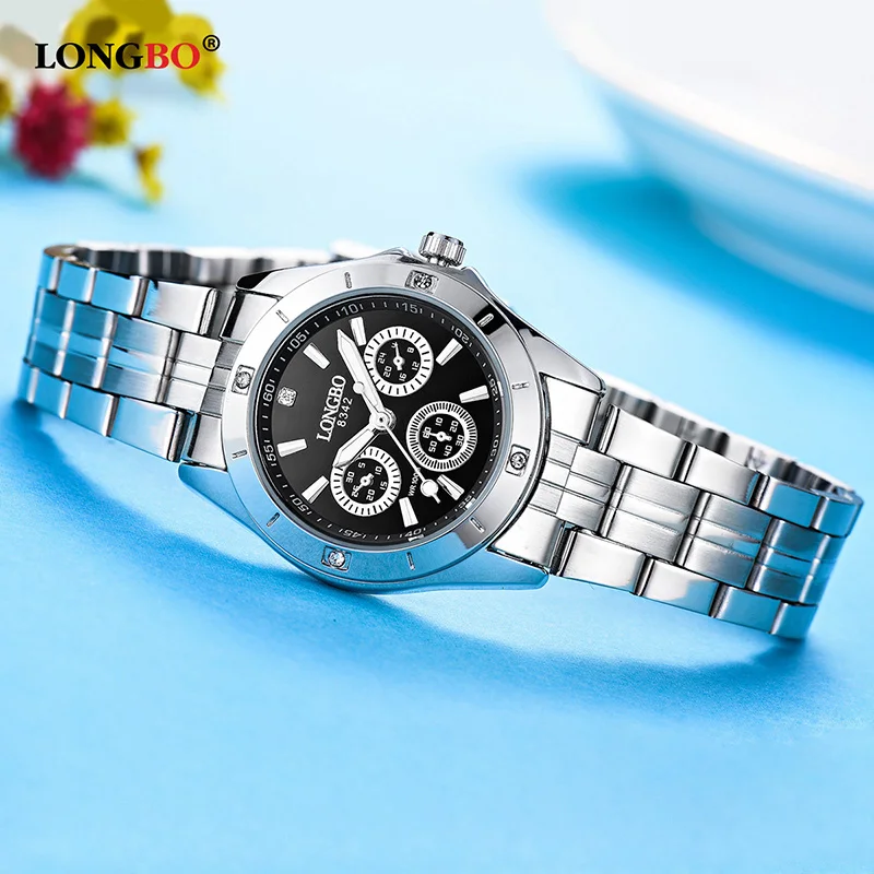 2018 New LONGBO Fashion Brand Women Watches Decorative Dial Casual Stainless Steel Band Women Quartz Watches Leisure Lady Watch