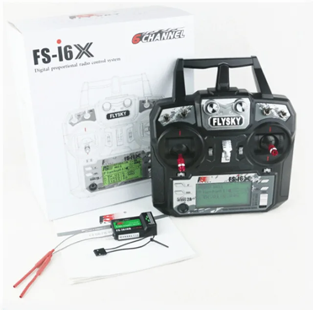 Flysky FS-i6X 2,4 GHz 10CH RC передатчик с i-BUS IA6B IA10B X6B приемник для RC Heli Quadcopter Airplane