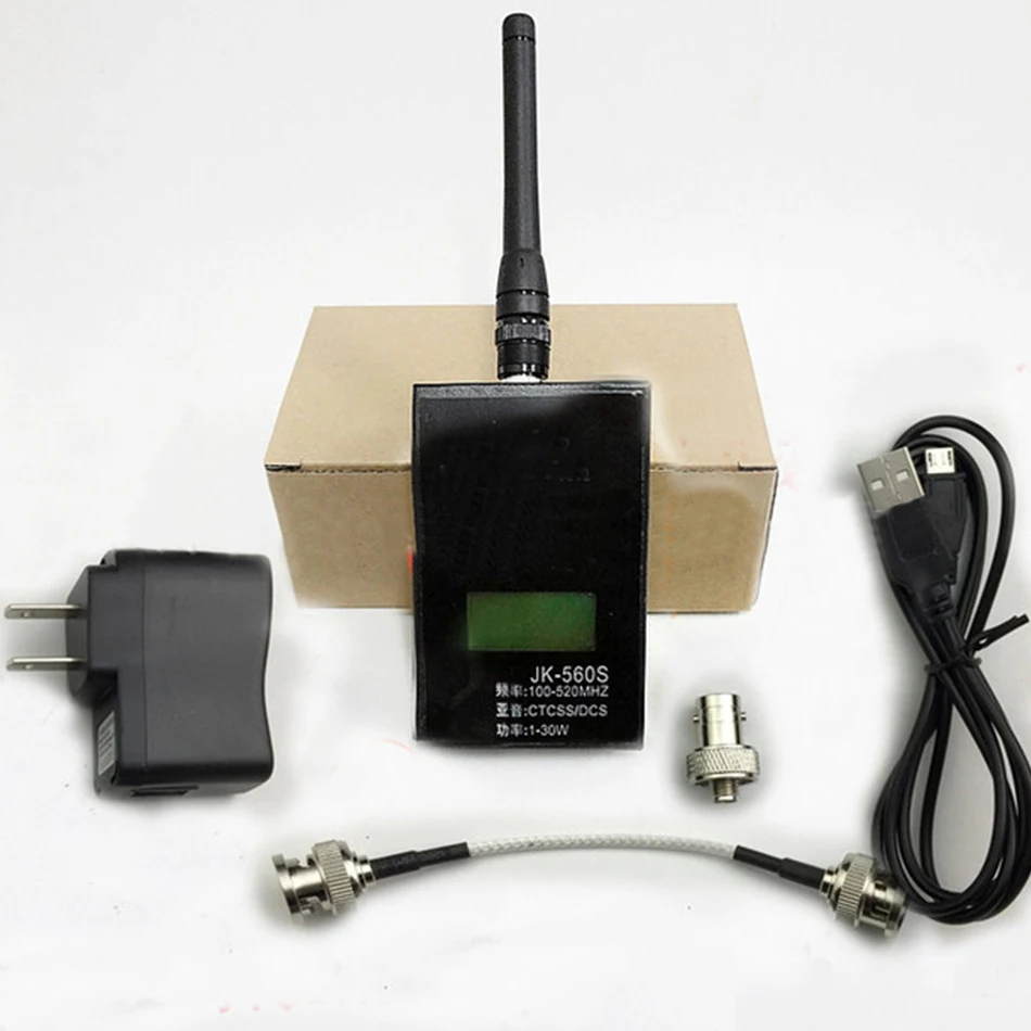 

JK560S Walkie-talkie Frequency Detector Reader Meter Power Measurement Sound Transmission Connector